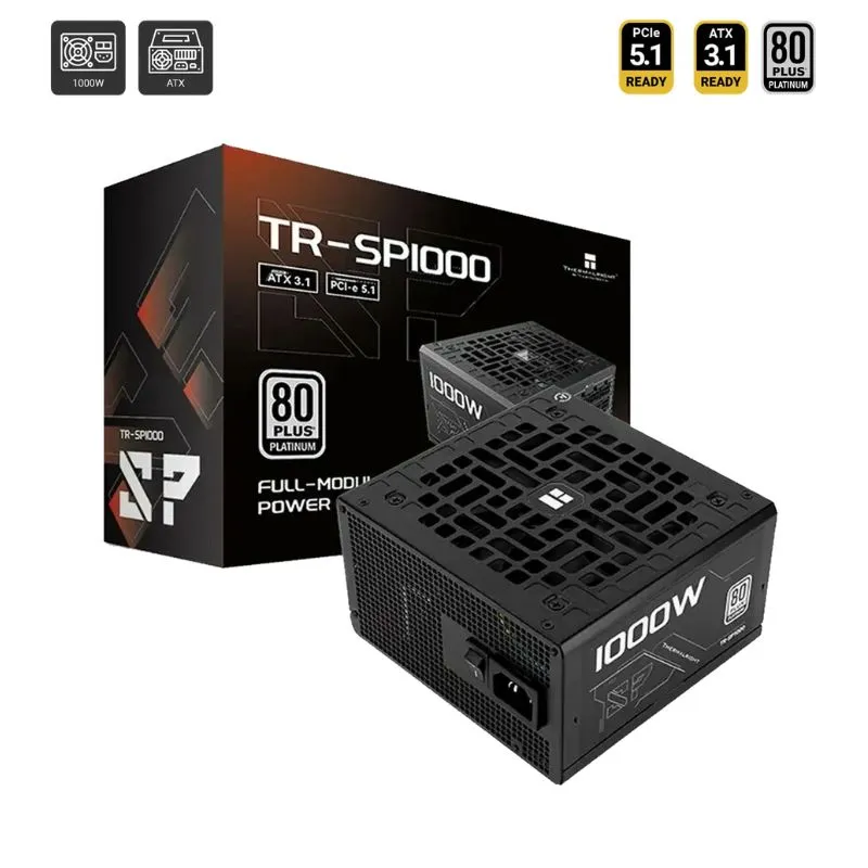 Power Supply Thermalright TR-SP1000 1000W 80+ Platinum ATX 3.1 / PCIe 5.1 Full-Modular - Black