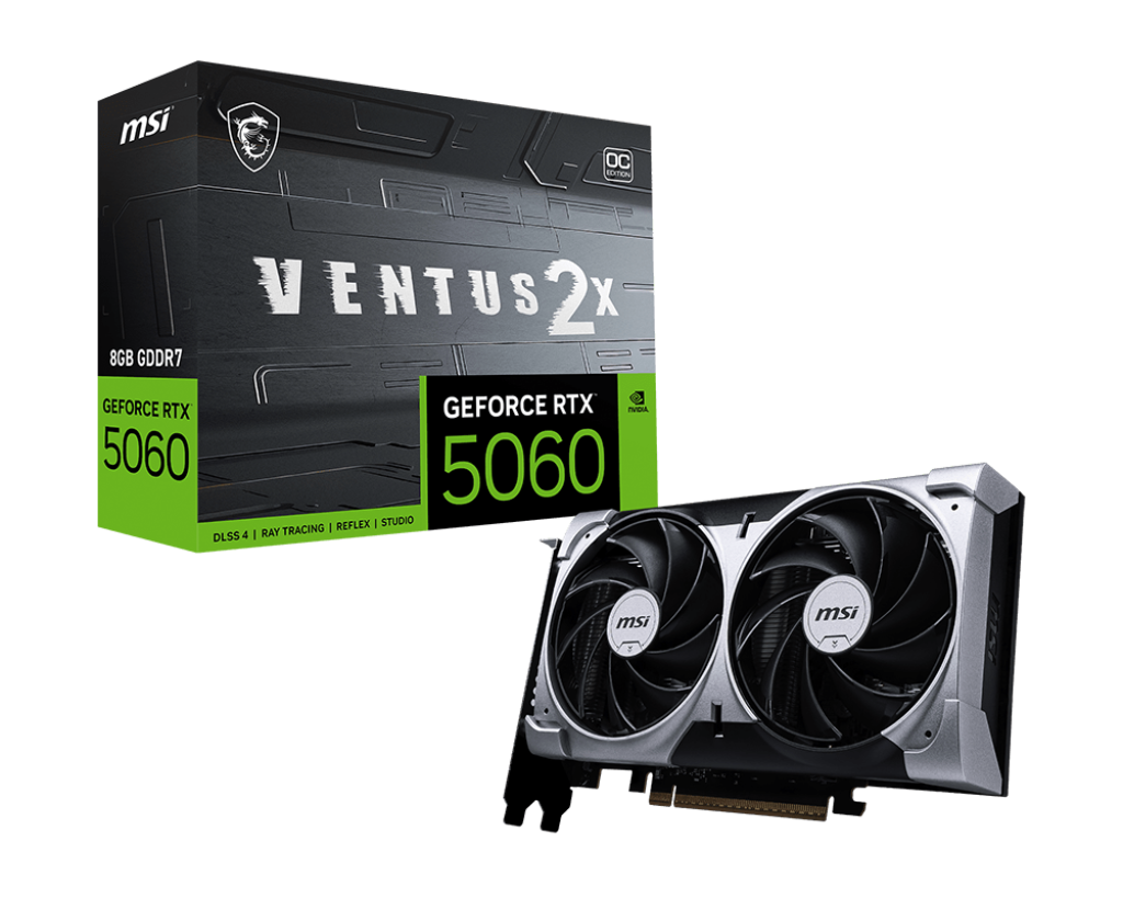 Graphics Card MSI GeForce RTX 5060 8G VENTUS 2X OC V1