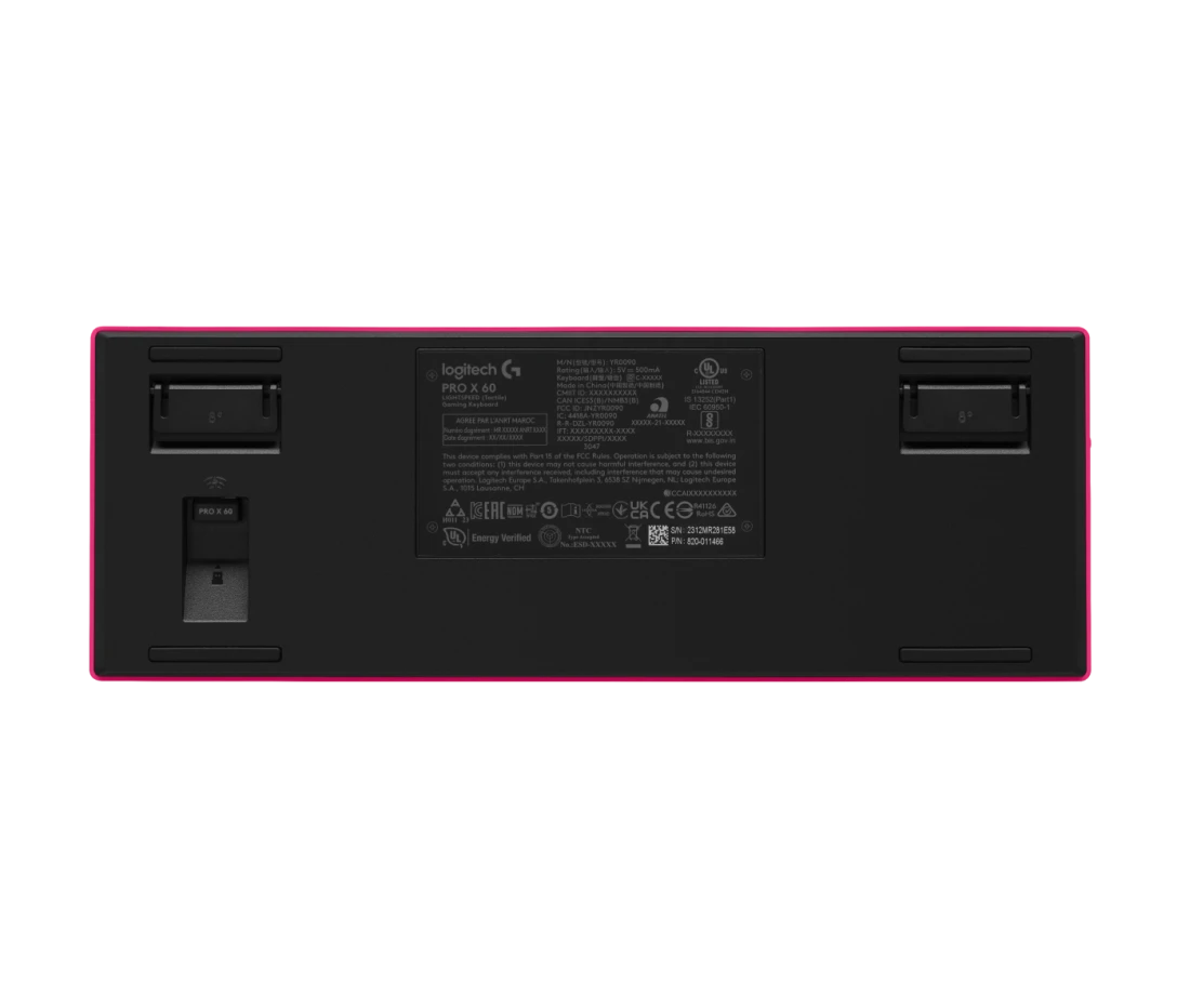 Keyboard Logitech G PRO X 60 Wireless Magenta