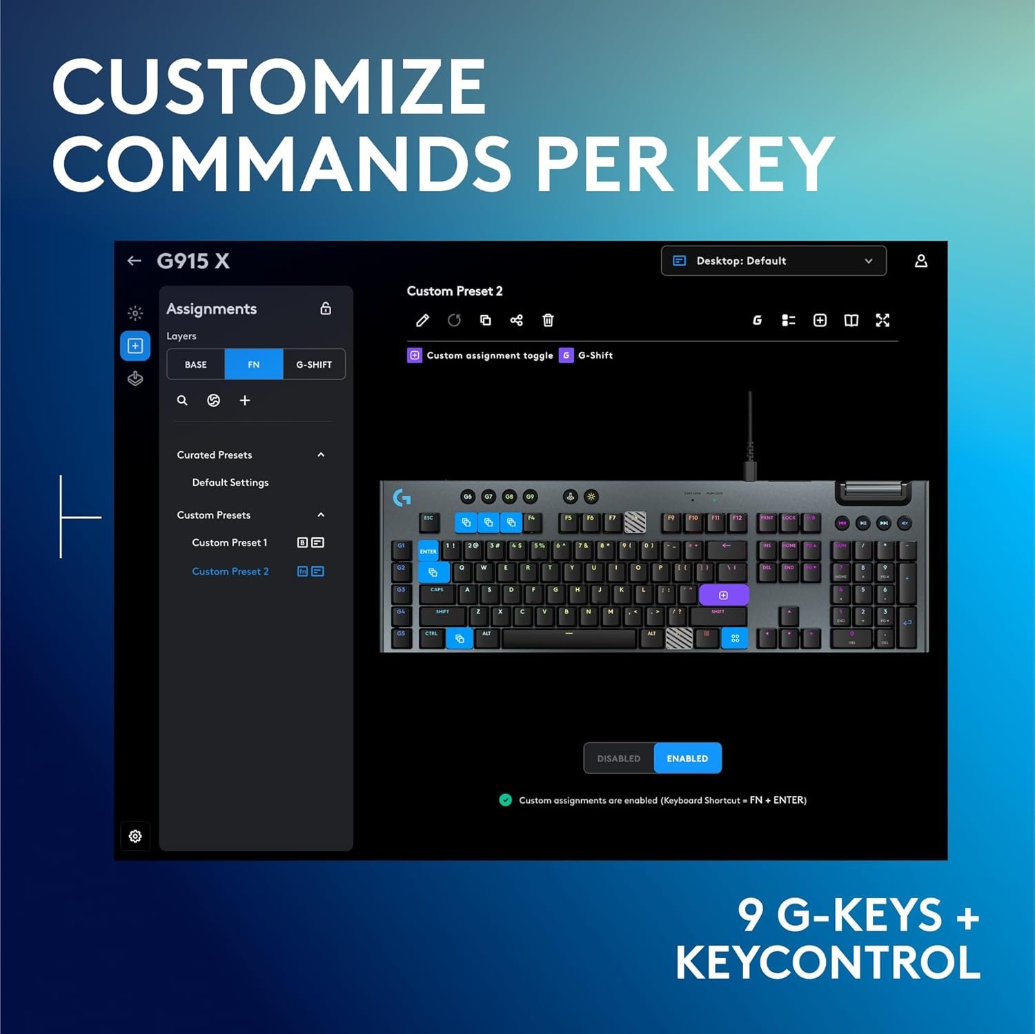 Keyboard Logitech G915 X Low-Profile Wired Black