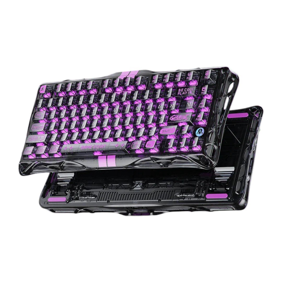 Keyboard Gravastar Mercury V75 Lite Magnetic Transparent Black