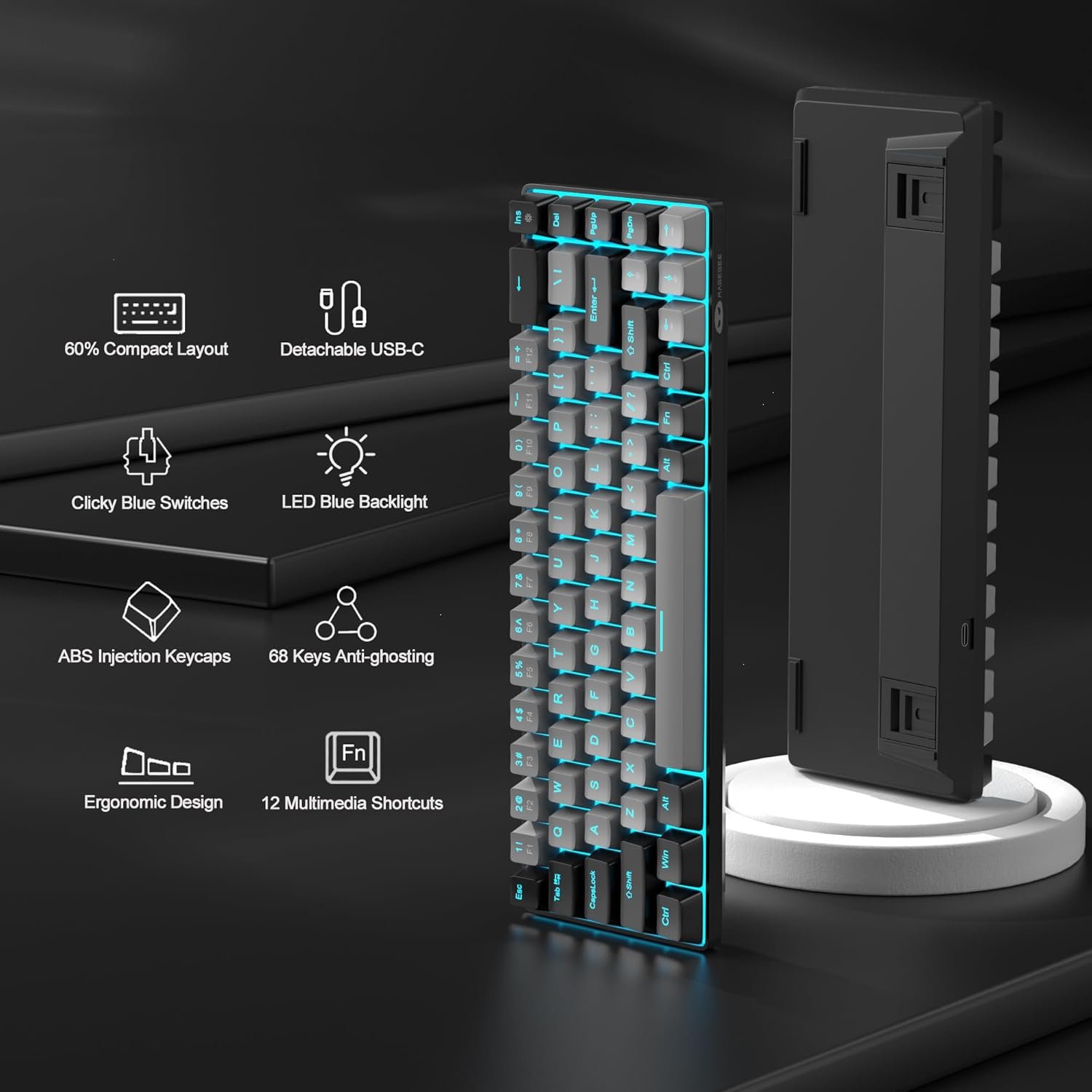 Keyboard Magegee MK-Box Black Grey Wired