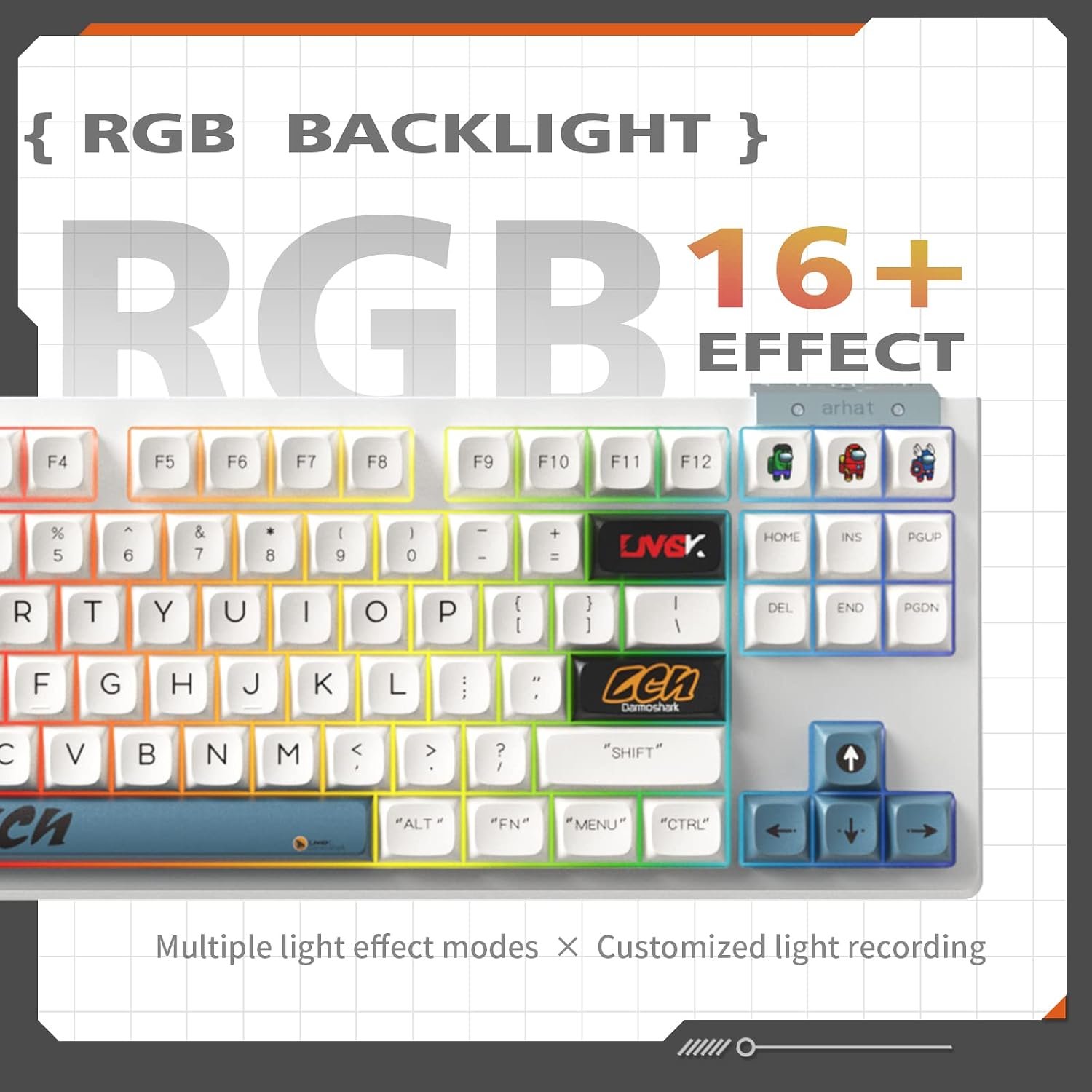 Keyboard Darmoshark K6 Tri-Mode Wireless