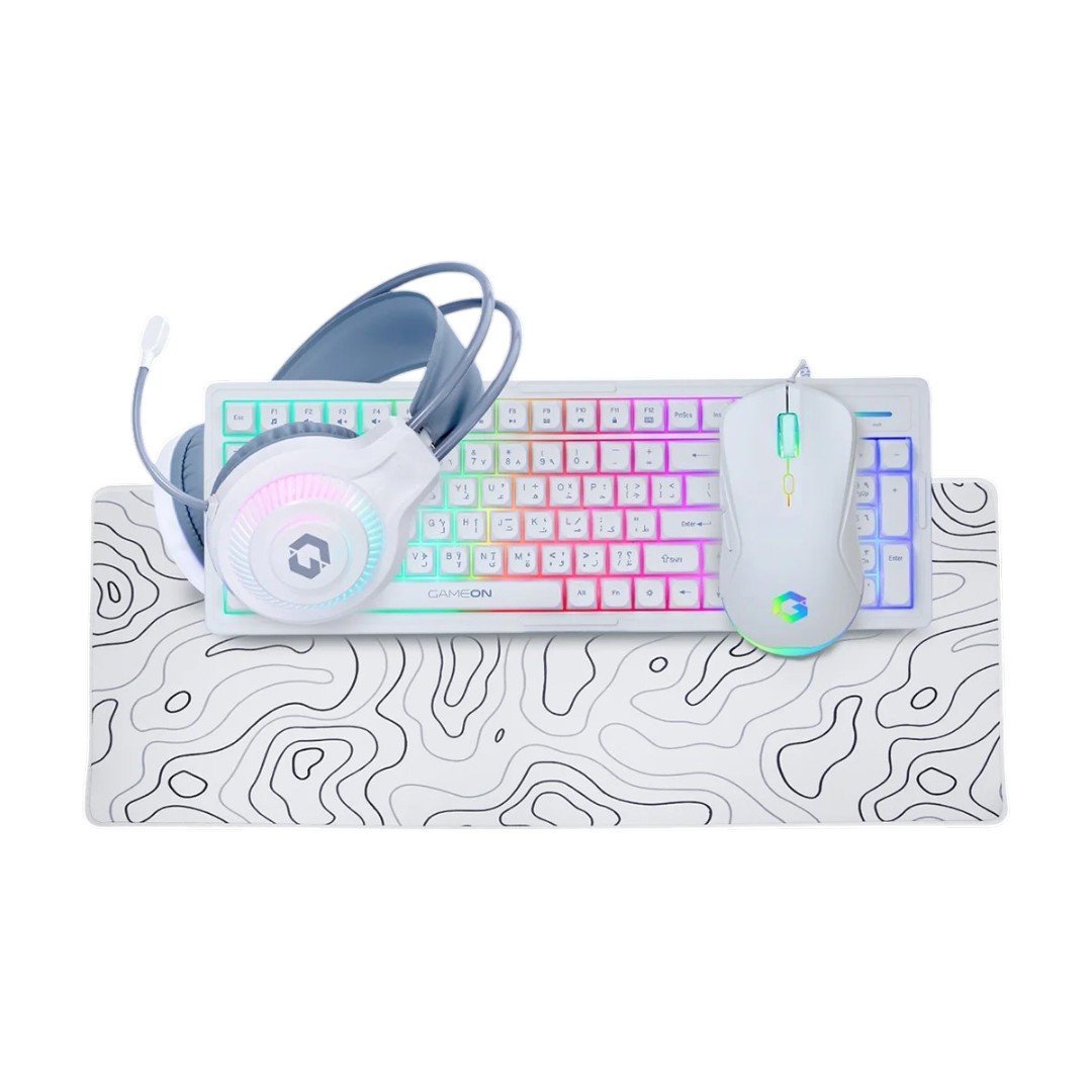 Keyboard GAMEON GO-CYPHERW-XL-W All-In-One White