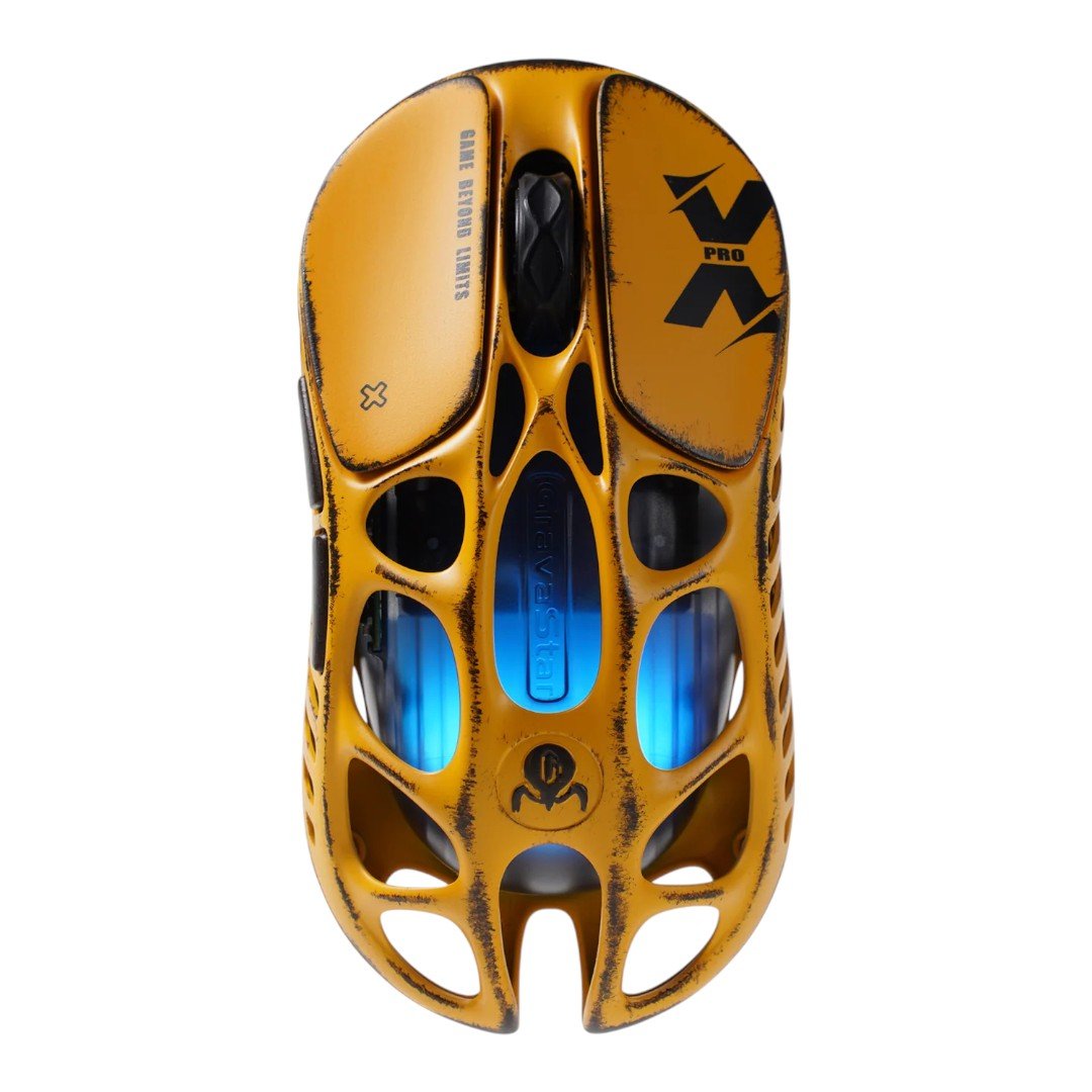 Mouse Gravastar Mercury X Pro 8K Special Edition Worn-Yellow