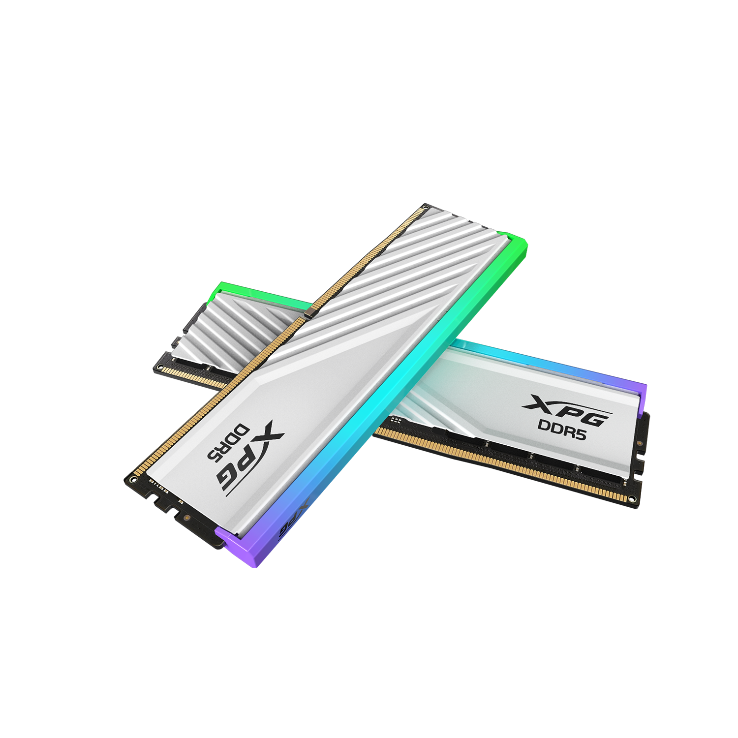 RAM XPG Lancer Blade RGB DDR5 6000MHz 32GB (2x16GB) CL48 UDIMM 288-Pins Desktop SDRAM DDR5 Dual Channel RAM Kit — White
