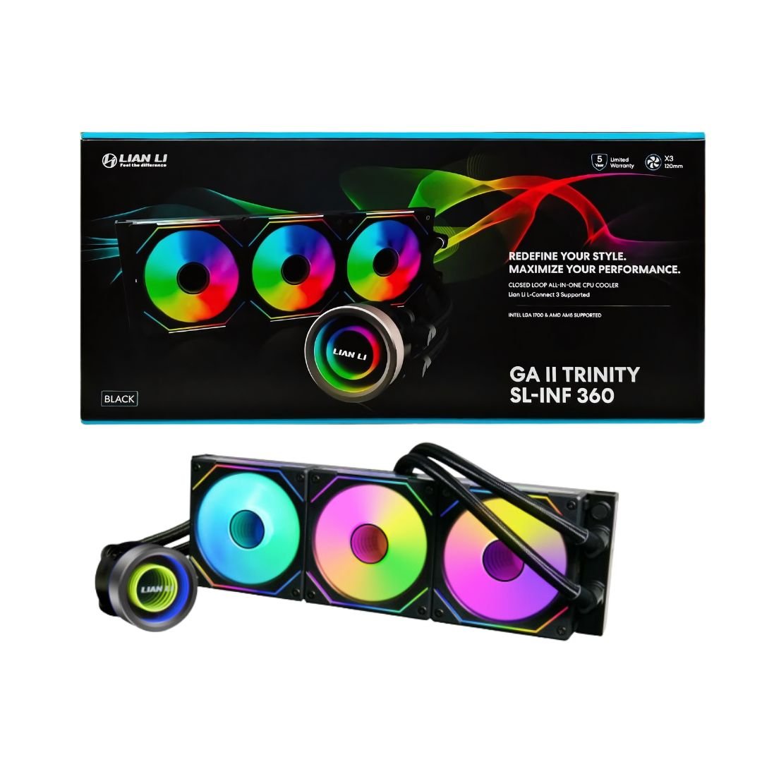 Cooler Lian Li GA II TRINITY SL-INF 360 RGB AIO Liquid Cooler - Black