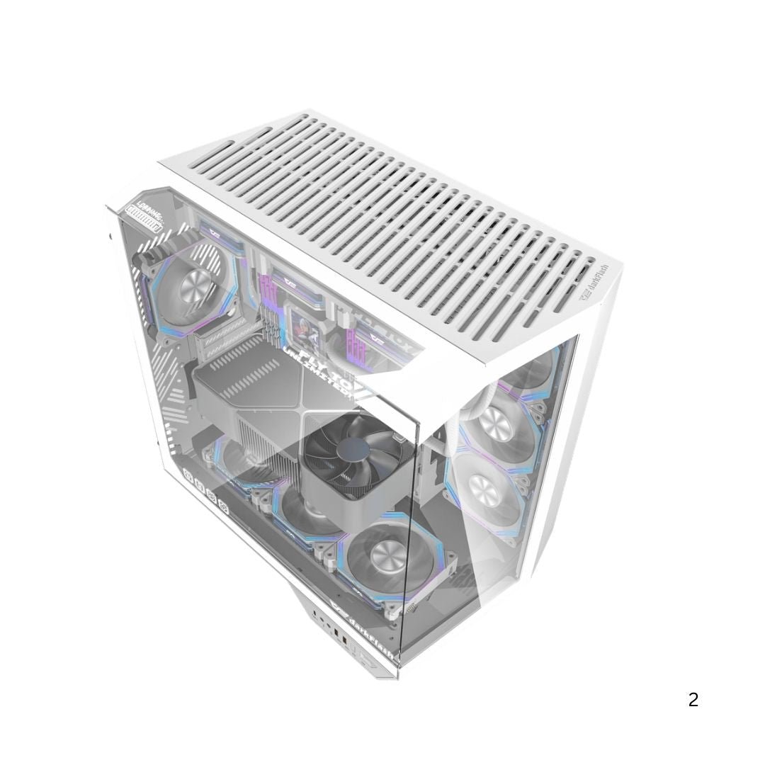 Case DarkFlash DY470 Mid Tower Case - White