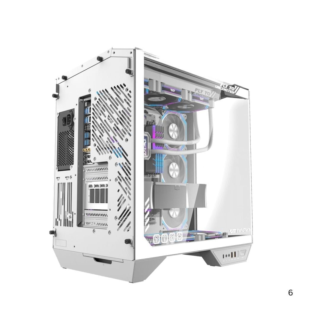 Case DarkFlash DY470 Mid Tower Case - White