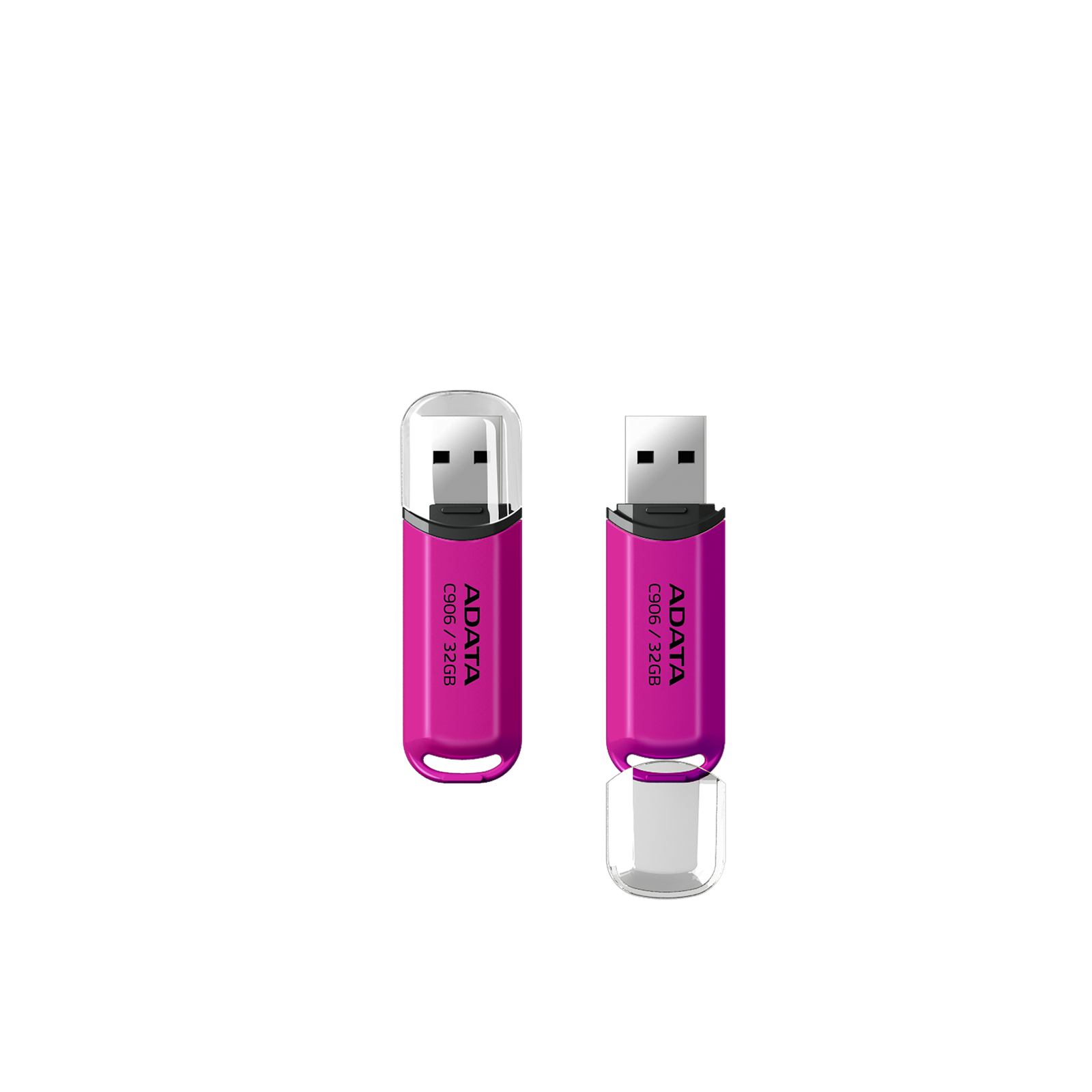 Storage ADATA C906 USB 2.0 Flash Drive Classic Minimalist - 32GB — Pink