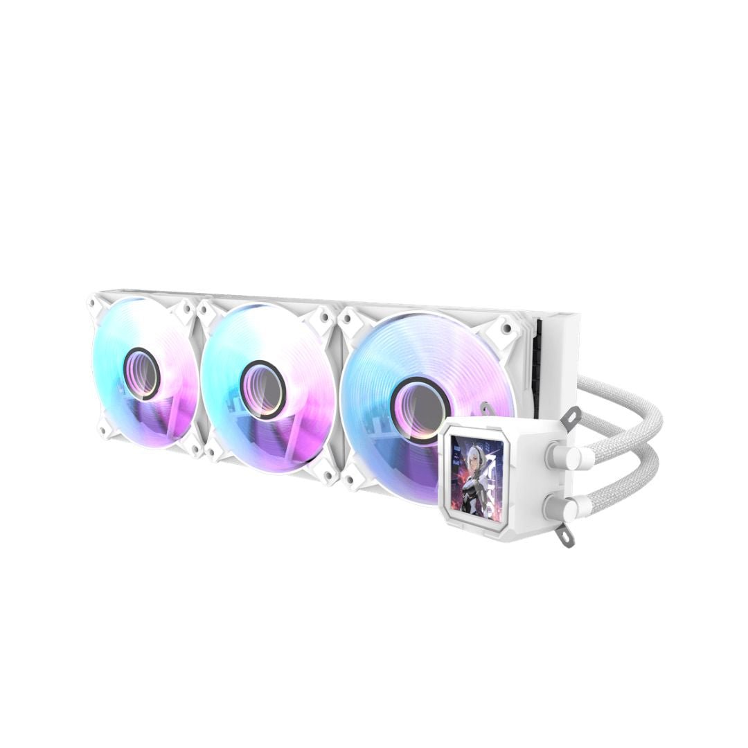 Cooler DarkFlash DV360S ARGB Liquid CPU Cooler - White