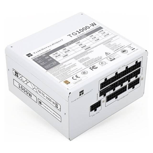Power Supply Thermalright 1000W 80+ Gold PSU (White)