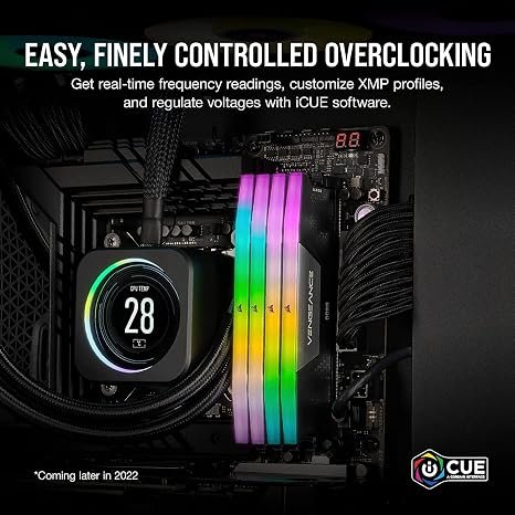 Corsair Vengeance RGB DDR5 64GB (2 x 32GB) 5200MHz Intel cl40