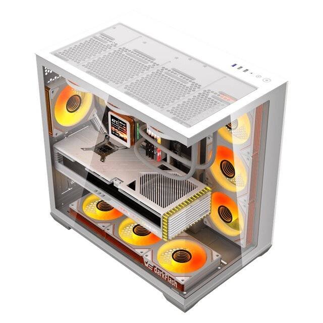 Case DarkFlash C280 7-Fan Case (White)