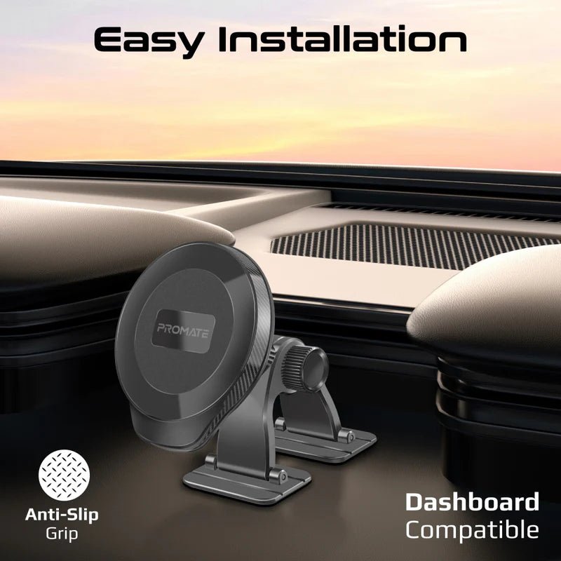 Cooler Promate ArcMount - 20-Magnet Cradleless 360° MagGrip™ Car Phone Holder for Curved Dashboards