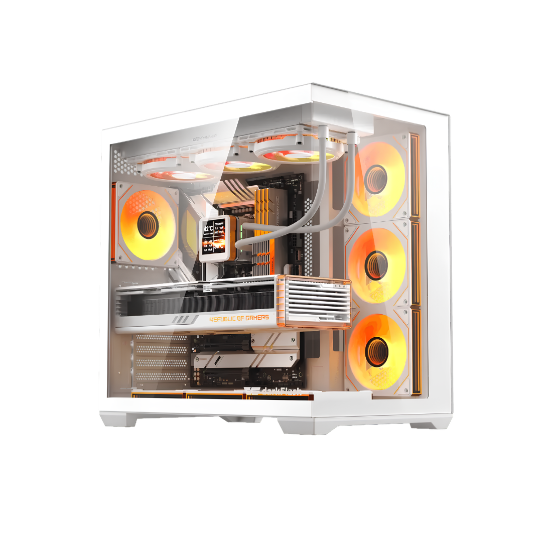 Case DarkFlash C280 - Computer Case, White
