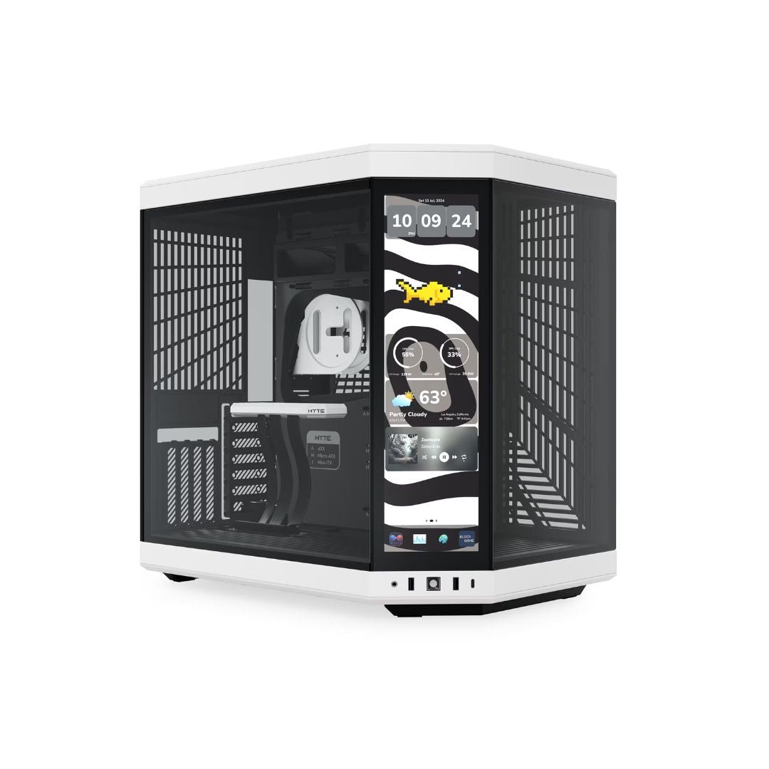 Case HYTE Y70 touch infinite Mid Tower ATX Case - Panda Black & White