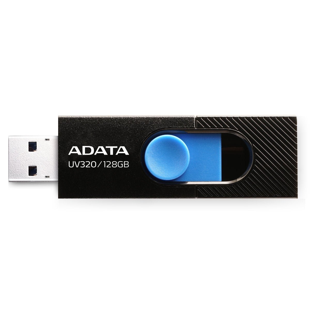 Storage ADATA UV320 USB 3.2 Flash Drive Sliding Connector - 128GB — Black/Blue