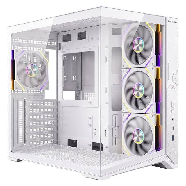 Case ESGaming ES-Gaming Zero Max 7-Fan Case (White)