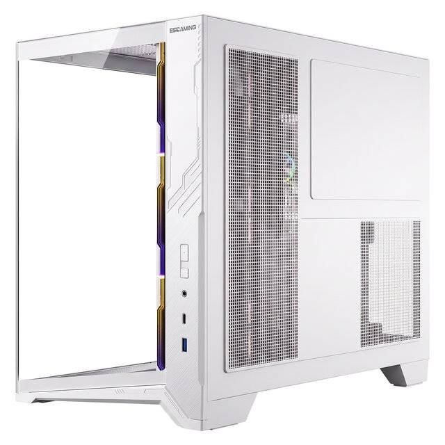 Case ESGaming ES-Gaming Zero Max 7-Fan Case (White)