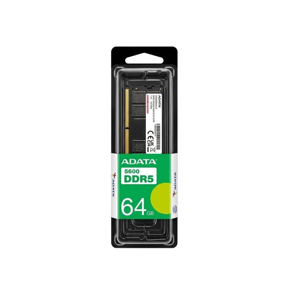 RAM ADATA DDR5 64GB Laptop RAM, 5600 MT/s SO-DIMM Memory, 1.1V, High-Speed Notebook Memory, Black