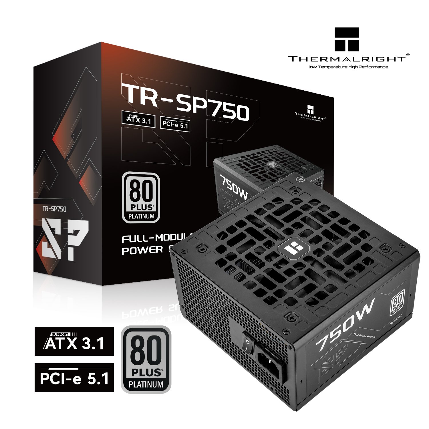 Thermalright SP-750 Platinum 750W ATX 3.1 PCIE 5.1 80 Plus Platinum