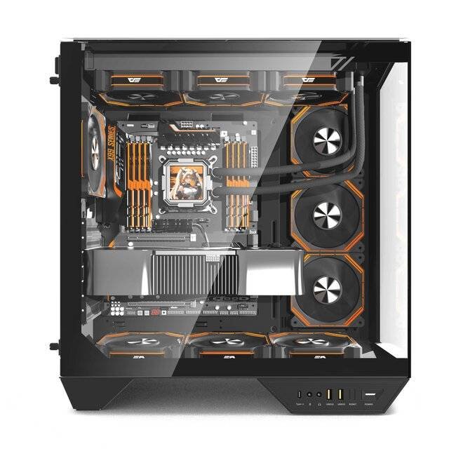 Case DarkFlash DY470 Case with 7 Fans (Black)