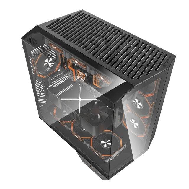 Case DarkFlash DY470 Case with 7 Fans (Black)