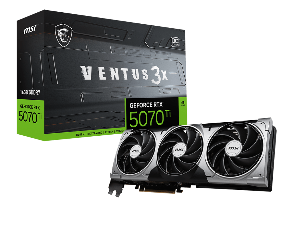 Graphics Card MSI GeForce RTX 5070 Ti 16G VENTUS 3X OC Graphics Card
