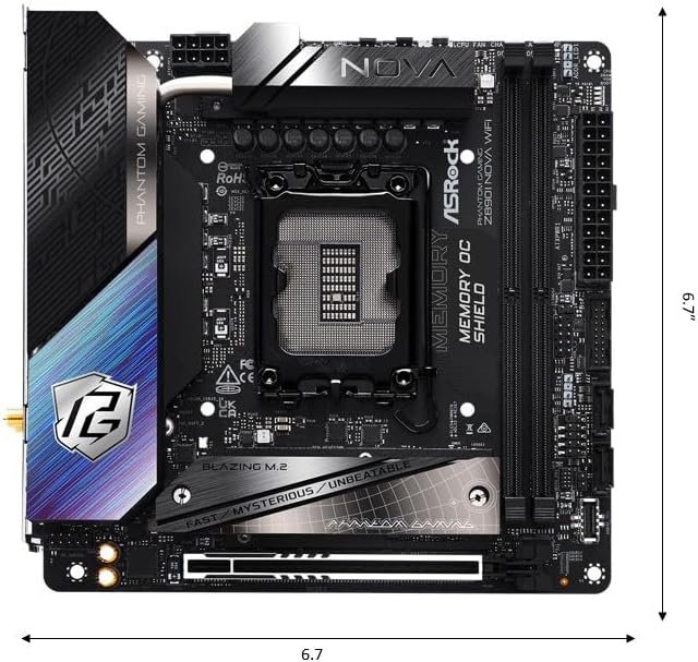 ASRock Intel Core Ultra Z890 LGA1851 RL-ILM Mini ITX Motherboard Phantom Gaming Z890i Nova WiFi 7 DDR5 9466 MHz 128 GB