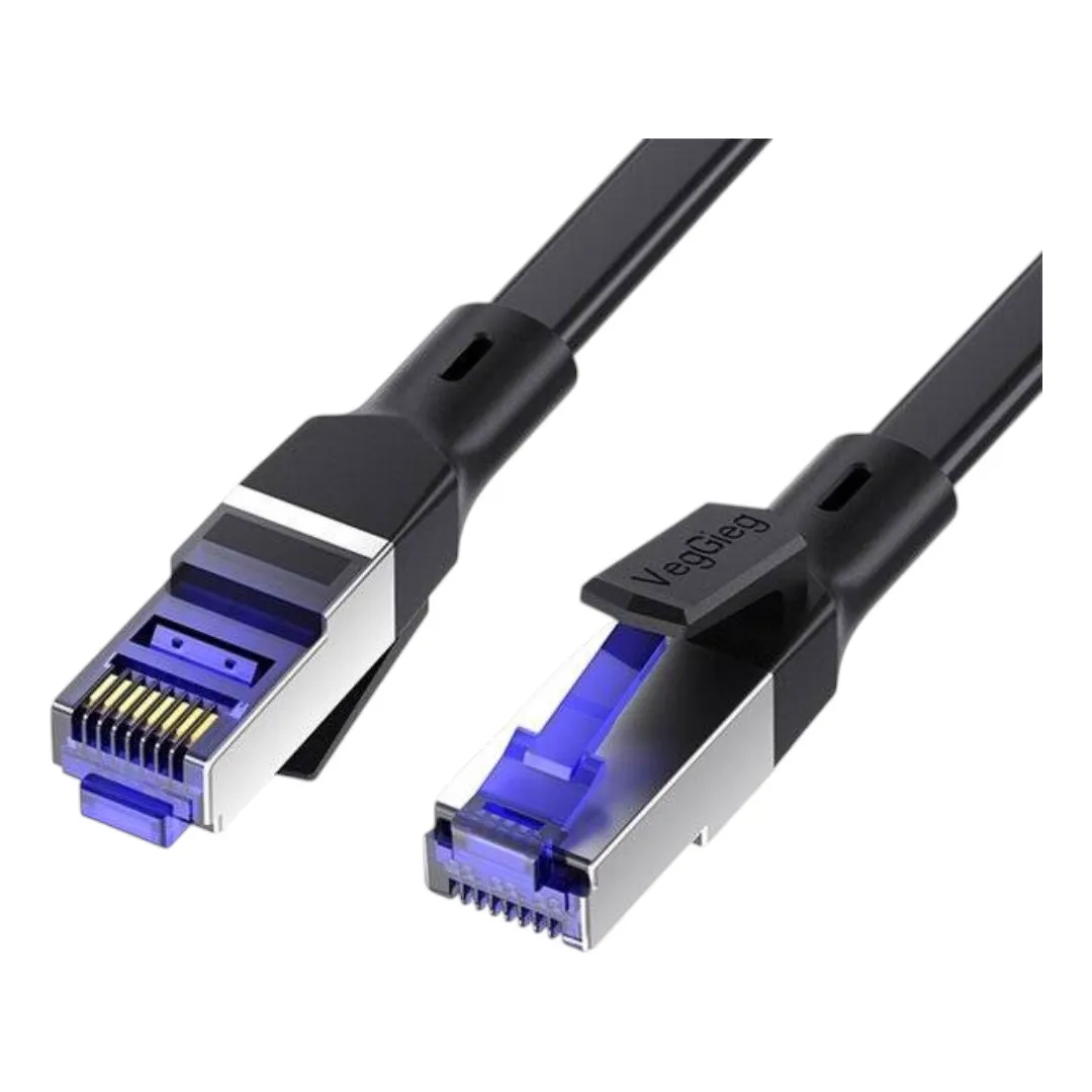 VegGieg V‑E714 5M Flat Patch Cord RJ45 FTP CAT7