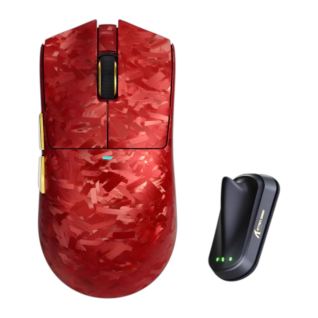 Mouse Attack Shark X11 ULTRA 8K Red Wireless
