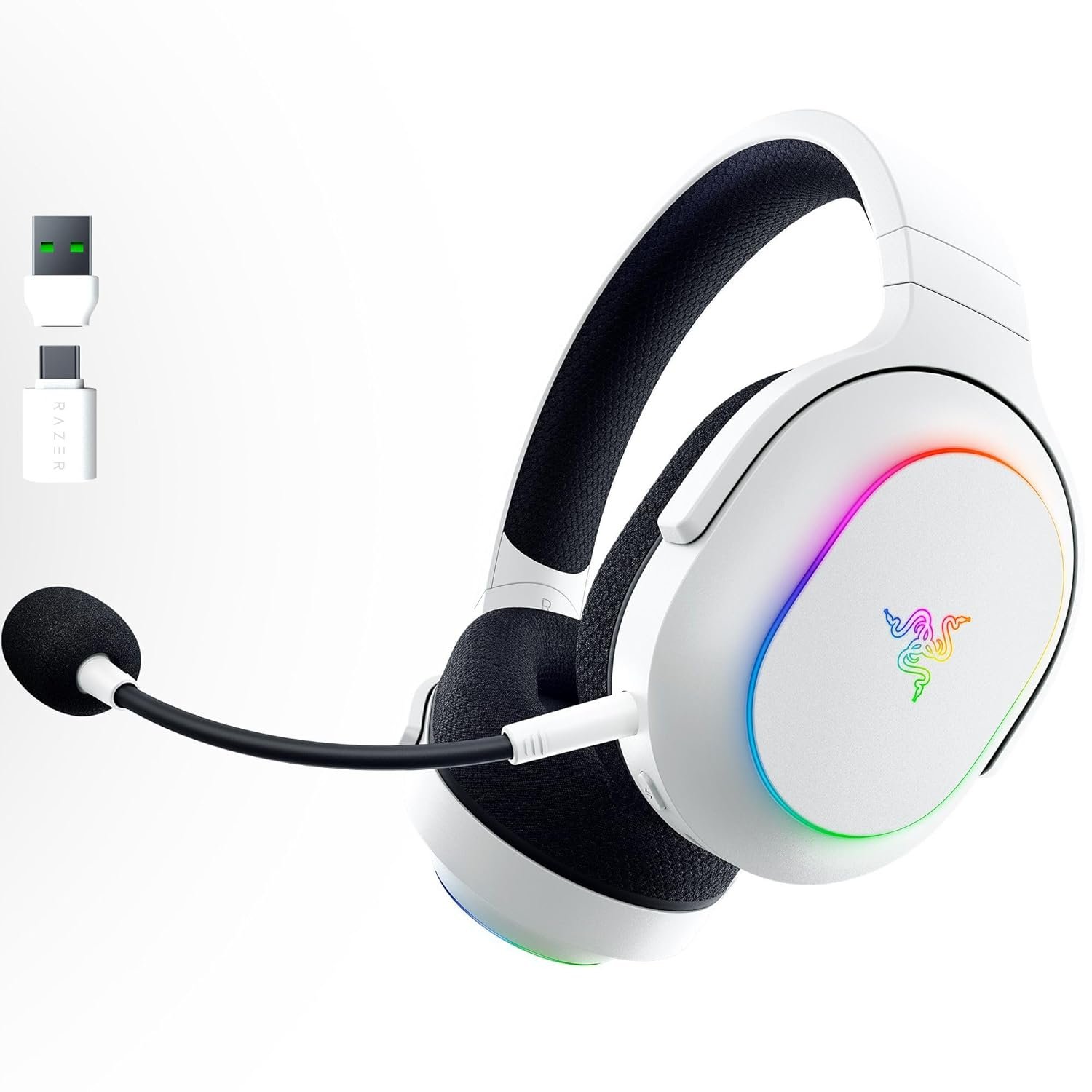 Storage Razer Barracuda X Chroma Wireless Gaming Headset - TriForce 40mm Drivers - Dual Wireless (2.4GHz & Bluetooth) - 6-Zone Chroma RGB - Detachable HyperClear Cardioid Mic - 70-Hour Battery