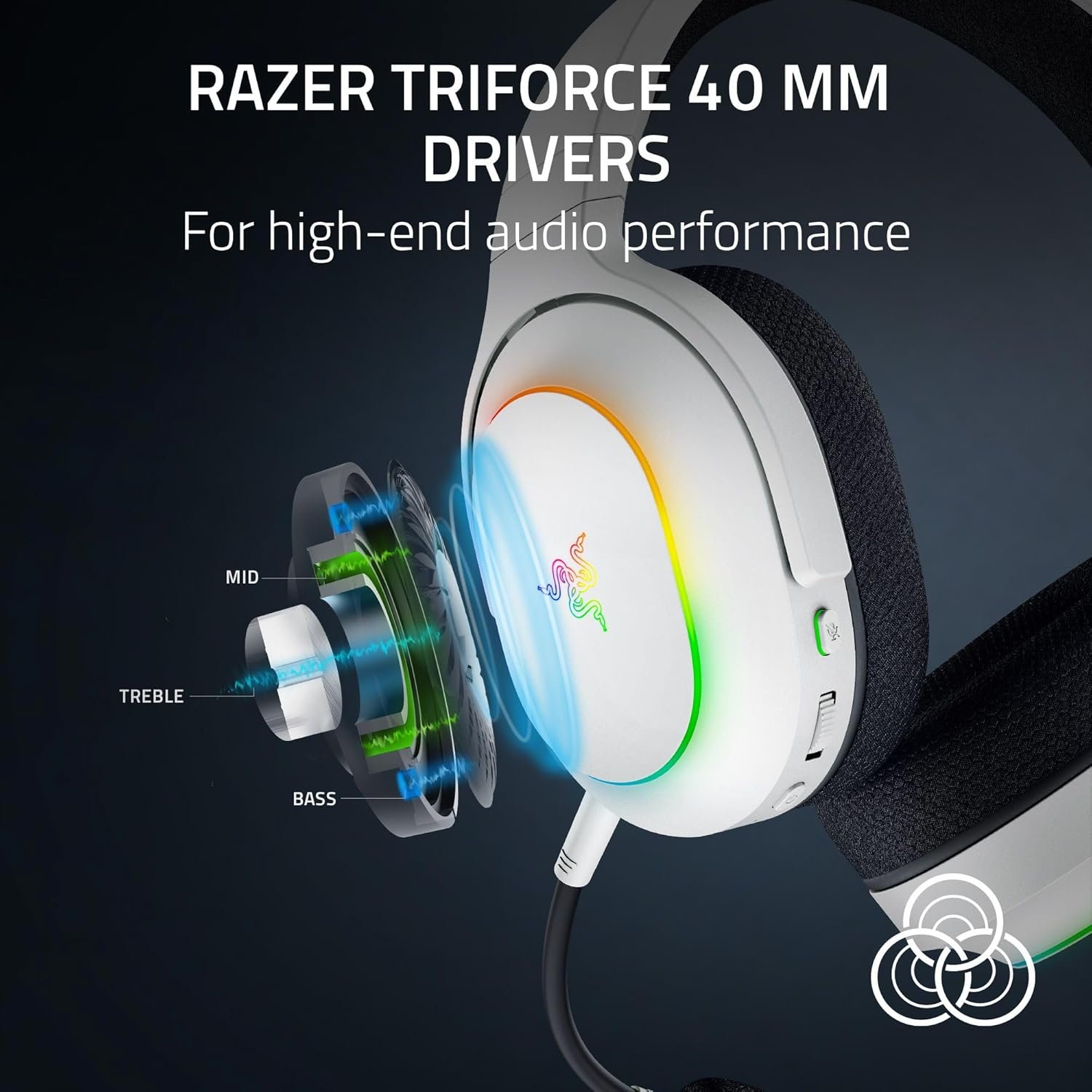 Storage Razer Barracuda X Chroma Wireless Gaming Headset - TriForce 40mm Drivers - Dual Wireless (2.4GHz & Bluetooth) - 6-Zone Chroma RGB - Detachable HyperClear Cardioid Mic - 70-Hour Battery