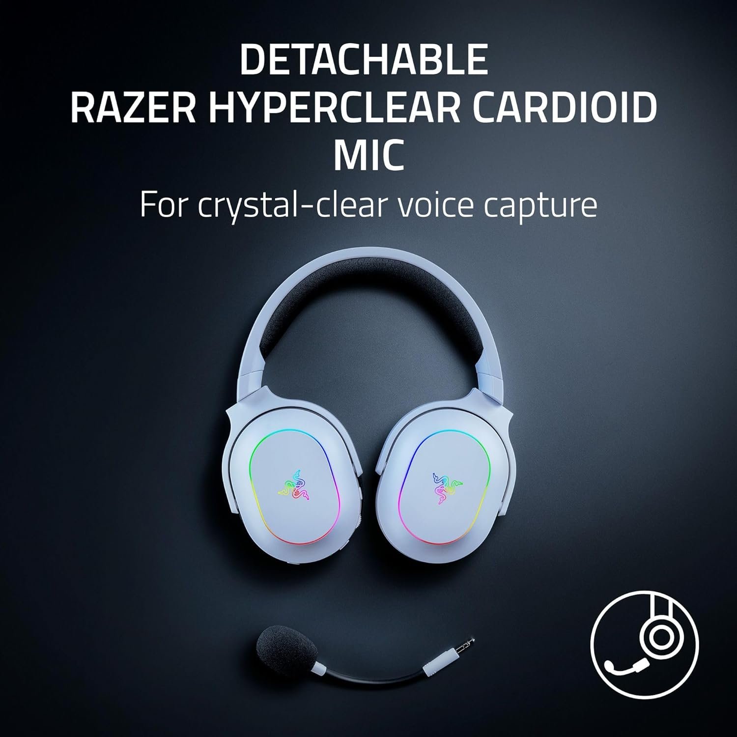 Storage Razer Barracuda X Chroma Wireless Gaming Headset - TriForce 40mm Drivers - Dual Wireless (2.4GHz & Bluetooth) - 6-Zone Chroma RGB - Detachable HyperClear Cardioid Mic - 70-Hour Battery