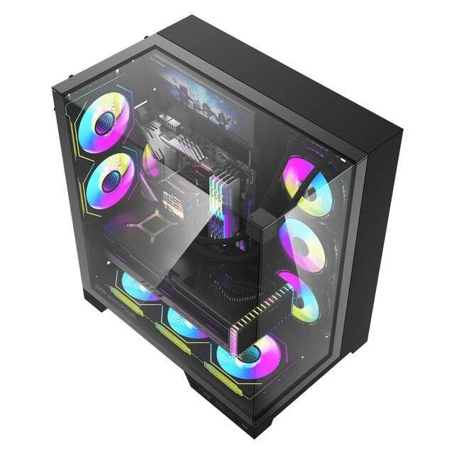 Case DarkFlash TH285 Plus 8-Fan Case With V92 9.2" Screen (Black)