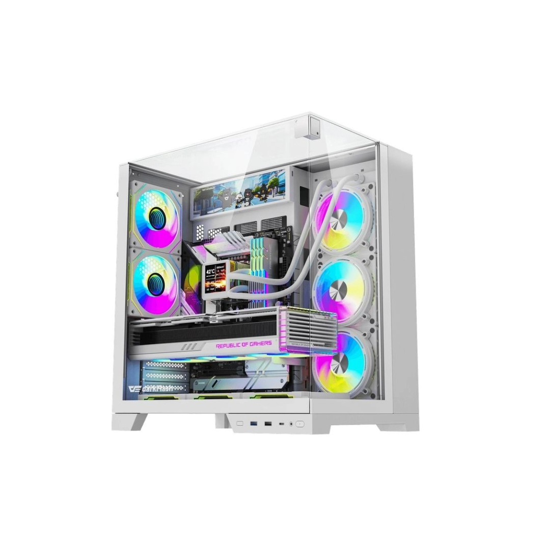 Case DarkFlash TH285 Plus - Computer Case, White