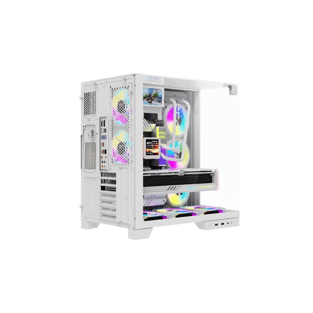 Case DarkFlash TH285 Plus - Computer Case, White