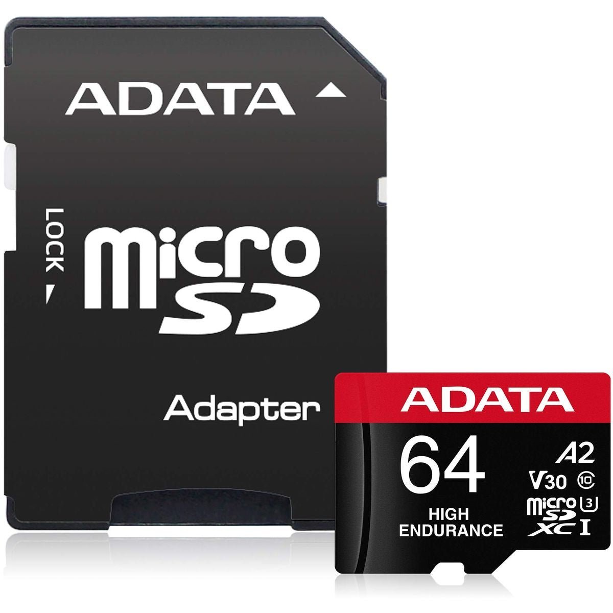 Storage ADATA Card SD 6.0 with Adapter - 64GB - microSDXC/SDHC UHS-I