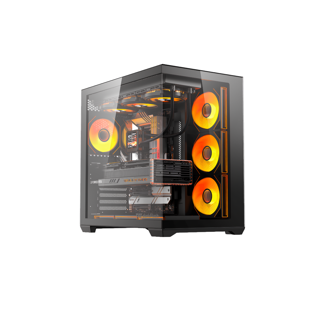 Case DarkFlash C280 - Computer Case, Black