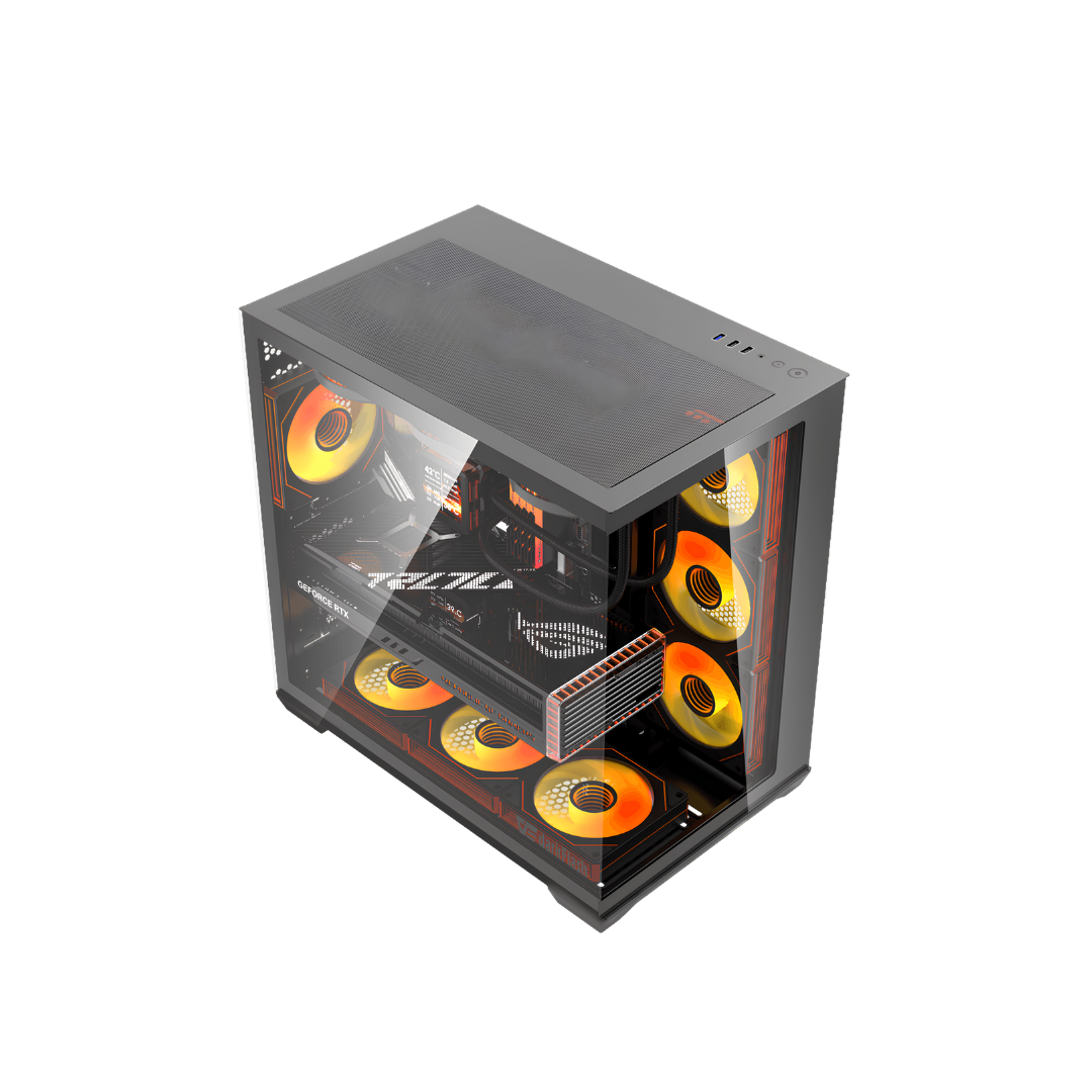 Case DarkFlash C280 - Computer Case, Black