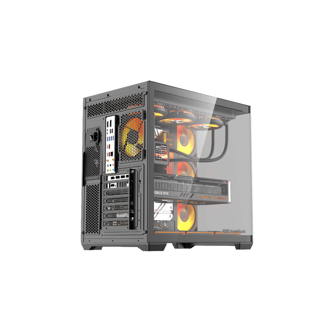 Case DarkFlash C280 - Computer Case, Black