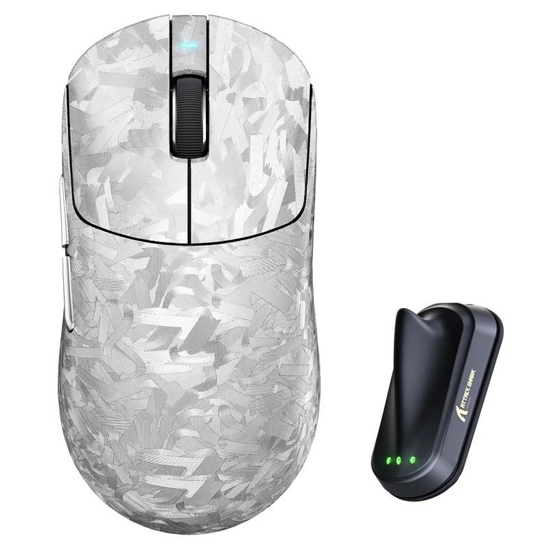 ATTACK SHARK RS3 ULTRA Carbon Fiber Wireless Silver