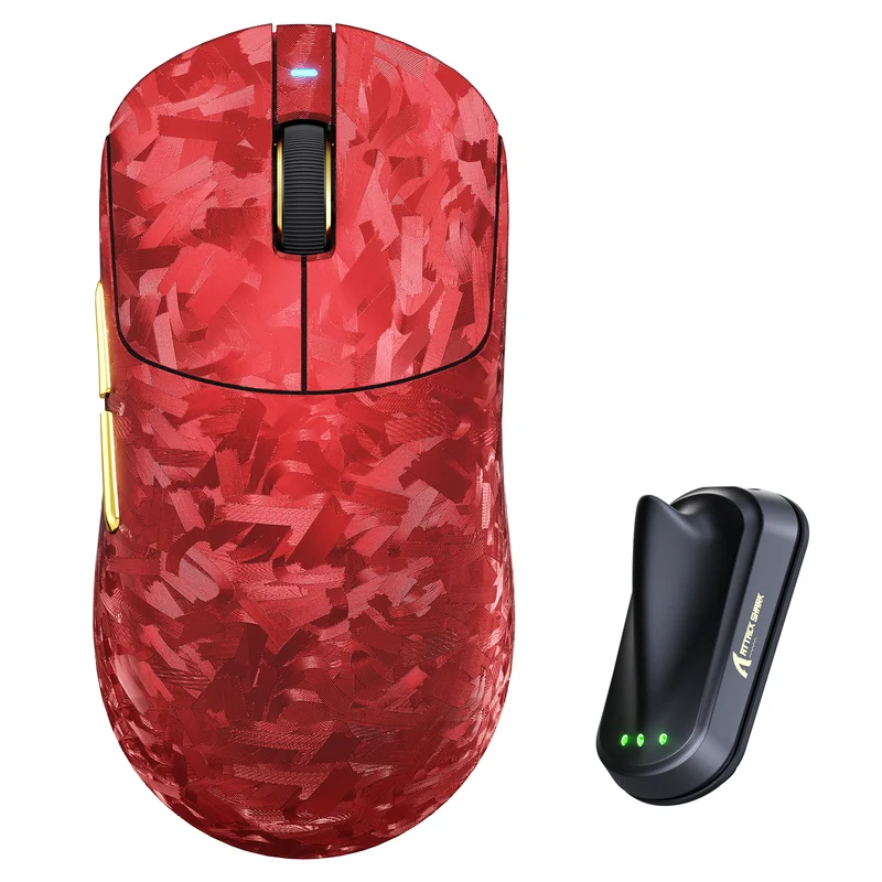 ATTACK SHARK RS3 ULTRA Carbon Fiber Wireless Red