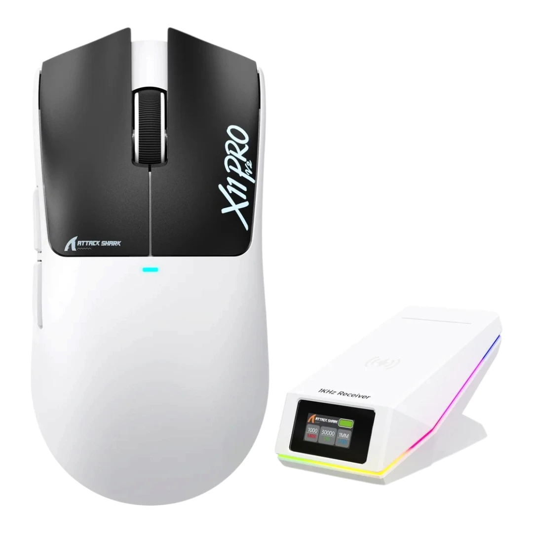 Attack Shark X11 PRO V2 Wireless White & Black
