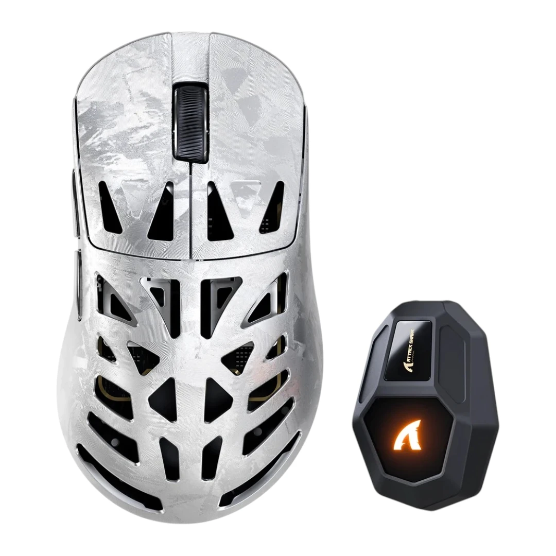 Attack Shark RS6 ULTRA Carbon Fiber Wireless Silver