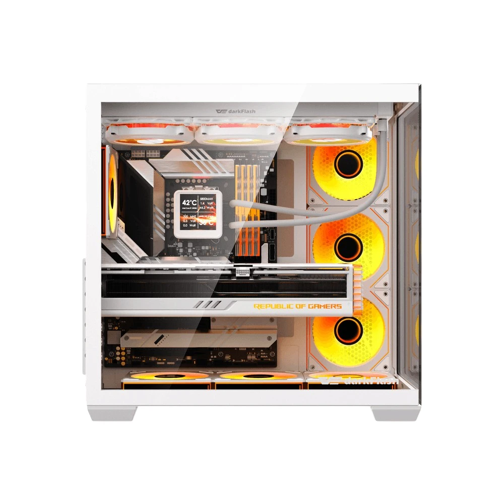 Darkflash C280 E-ATX PC Case White