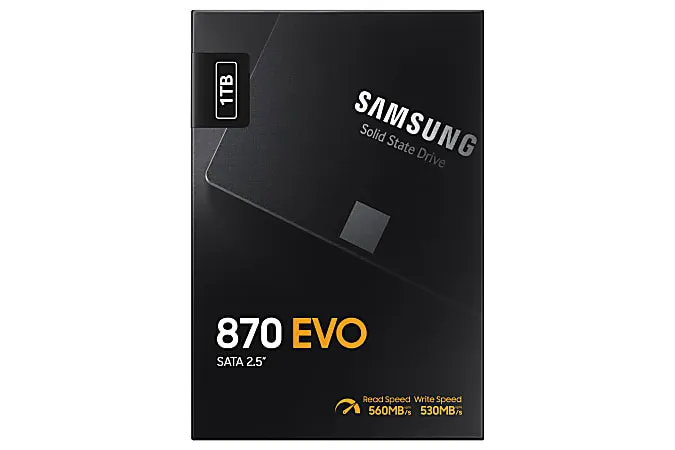 Samsung SSD 870 EVO SATA III 2.5” 1TB, Read Speeds Up to 560MB/s