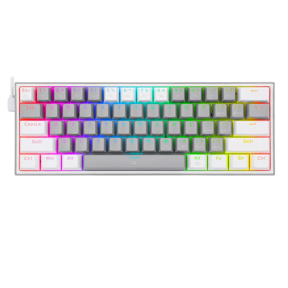 Keyboard Redragon K617 Grey White (Wired)