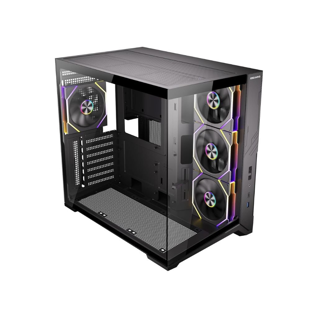 Case ESGaming Zero Max - ATX PC Case - Black